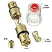BOJACK 4-8 Gauge AWG in-line 100A AGU Fuse Holder with 100 Amp AGU Fuses for Car Audio, Alarm, Amplifier, Compressors, Waterproof Inline Fuse Holders (100A)