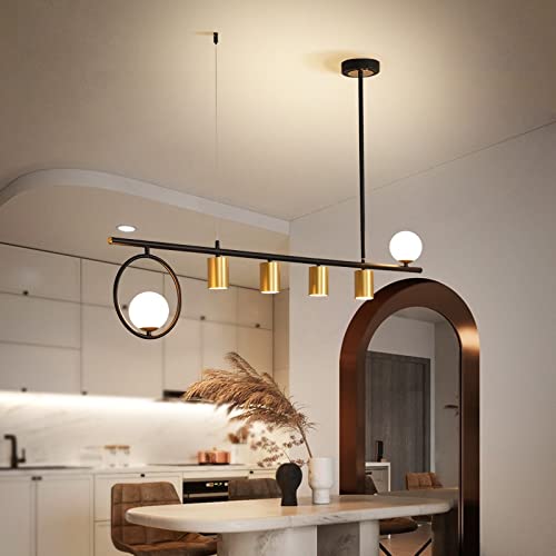 Lampe LED suspendue à 5 têtes interchangeables pour éclairage intérieur - 7