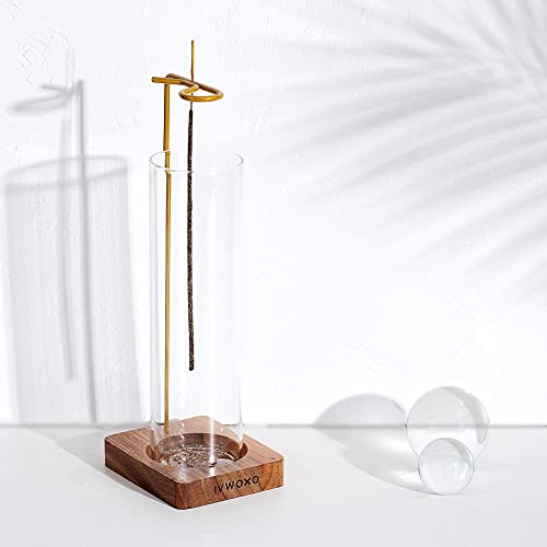 Ivwoxo Incense Holder, Incense Holder For Sticks, Incense Burner With Glass Ashes Collector, For Yoga Meditation Room Decor #TOP5