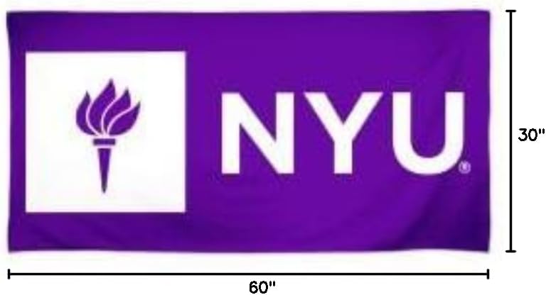 New York University Violets Spectra Beach Towel 30" x 60"