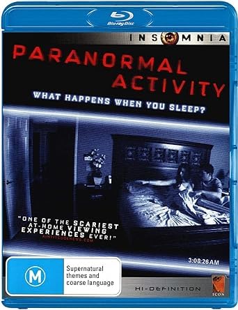 Paranormal Activity disco original Blu-Ray de Australia solución para cinéfilos versión inglesa