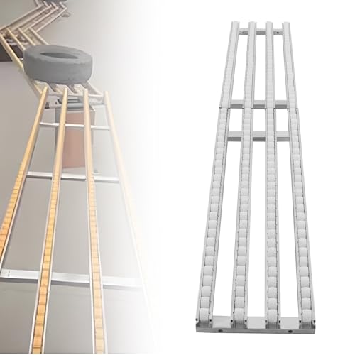 Roues de convoyeur peu encombrantes et poulie de déchargement - Table légère de 60 x 300 cm pour la manutention du fret - Solution efficace et de manutention des matériaux