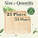Palm Leaf Plate Bamboo Paper Plates Disposable 10 Inch & 7 Inch Bulk Party Pack Eco Compostable Biodegradable Wooden Plate Best Alternative To Plastic Paper Plates (50 pc) 2