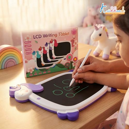 Image of Unicorn LCD Writing Magic Tablet 8.9 Inch, Electronic Drawing Pad for Kids, Preschool Early Education Toy, Toddler Travel Game for Boys & Girls, Birthday Gift for 3 4 5 6 7 8 9 Year