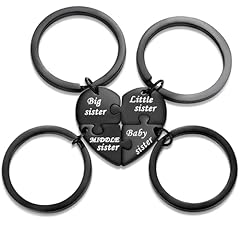 4 Sister Keychain Black