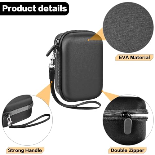 Funda para Cámara Digital para Viajes, Color Negro miniatura 3