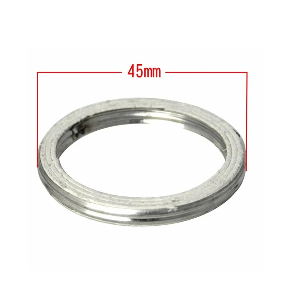 Junta silenciadora de tubo de escape de 45mm, 10 Uds., compatible con TTR250 TT-R250 WR250R WR250X YZ450F MT09 FZ09 FJ09 XSR900 TRACER 900