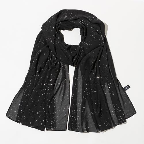 Shawls and Wraps for Evening Dresses Sheer Chiffon Women Elegant Soft Silky Sparkly Wedding Bridal Scarf4