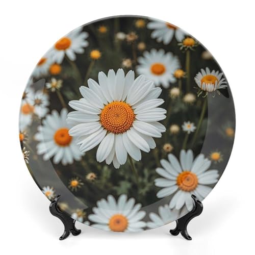 Plato decorativo Bohemian Daisy Badge 6 pulgadas miniatura 1