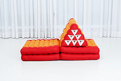 Image of Leewadee Thai Foldable Floor Mat 89 x 20 inches Kapok with Backrest