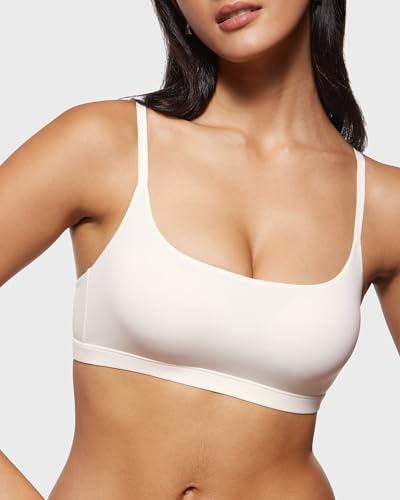 Image of INLYRIC Women's Inbarely Bralettes Cami Bras No Underwire Wireless Seamless Unlined Comfort Sports Bra