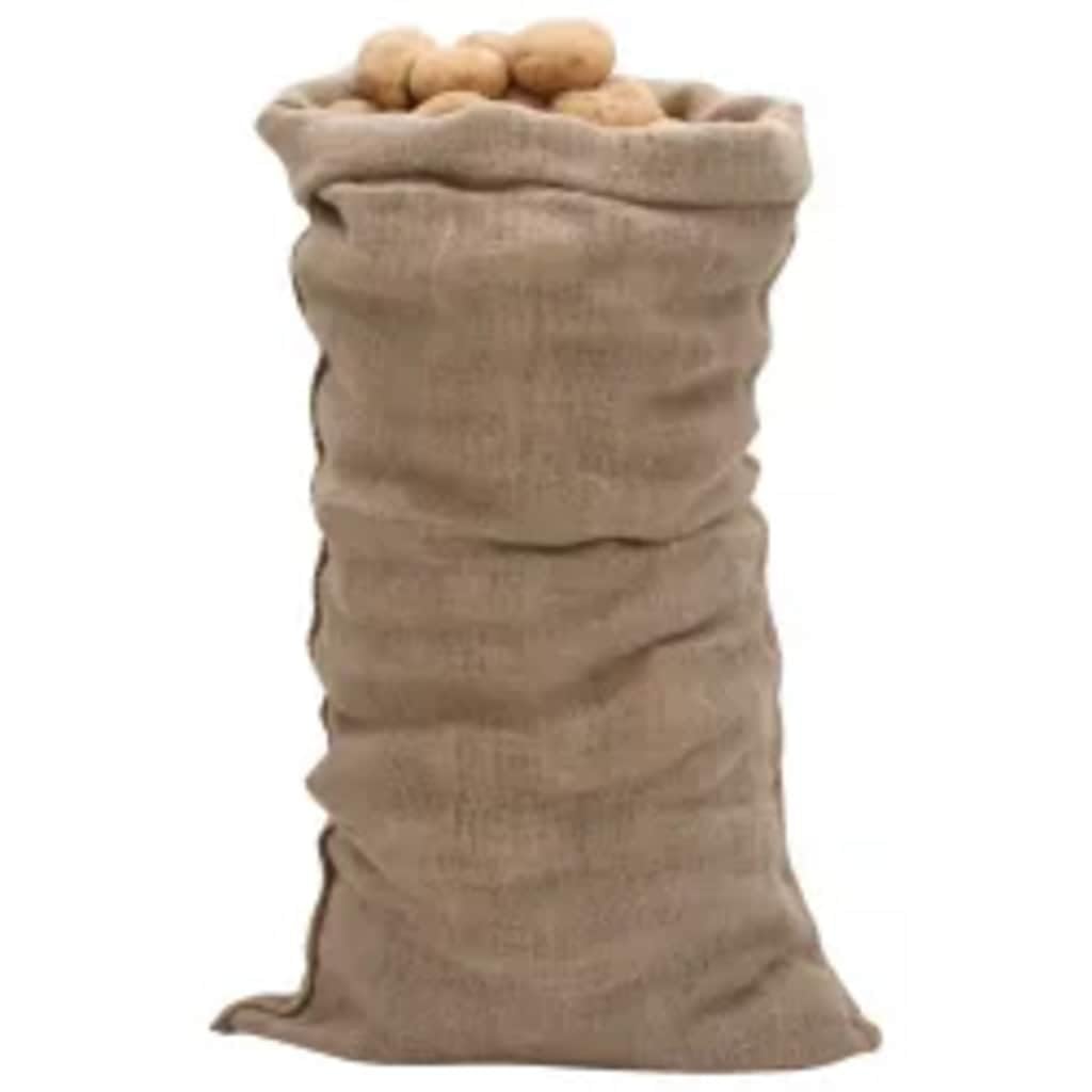 Jutesäcke 30 STK 65x135 cm 100% Jute 220 g/m² | Lebensmittellagerung, Pflanzenschutz, Dekoration, leicht faltbar, platzsparend