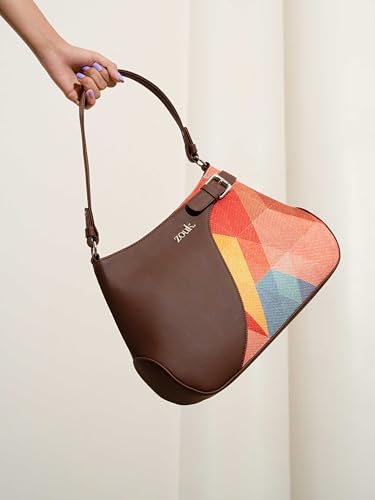Image of ZOUK Ira Handbag | Stylish Women's Handbag | Luxury Shoulder Bag for Women | Trendy | Fancy Ladies Handbags | Small Purse for Events | Water-Resistant