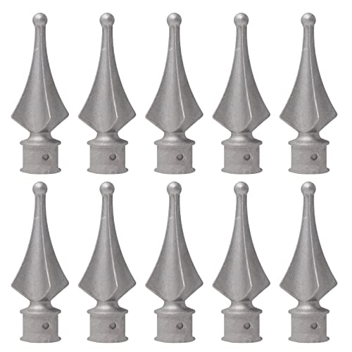 10 pz. Terminali per Recinzione Tridente, Topper per Recinzione Ornamentale Testa di Lancia per Recinzione Terminali per Recinzione Pratica per Cortile