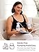 Momcozy Pumping Bra Hands Free | Seamless Nursing Bras for Pumping | Breast Pump Bra with Fixed Padding, Wireless Black
