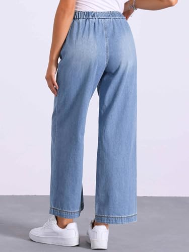 Allegra K womens Denim Pants3