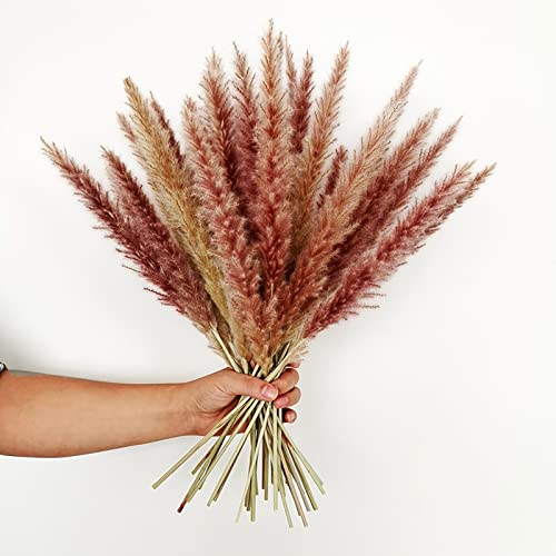 Grama de pampas seca artificial JUOPZKENN, grama de pampas fofa, grama de pampas falsa, decoração de