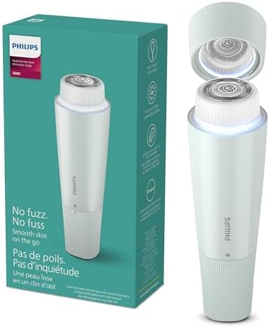 Philips Beauty Series 5000 Electric Shaver and Personal Groomer for Women, Cordless & Compact, Hypoallergenic Head, Gentle & Quick Hair Removal, Easy Touch Ups, Mint Green, BRR474/00