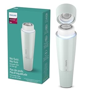 Philips Beauty Cordless Facial Hair Remover designed for women to gently remove hairs on the upper lip, chin, cheeks and jawline. A gentle experience at home and on-the-go, BRR474/00