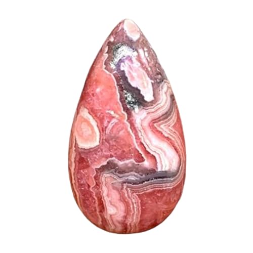 Rhodochrosite naturelle 25x13x5mm poire pour création de bague et pendentif