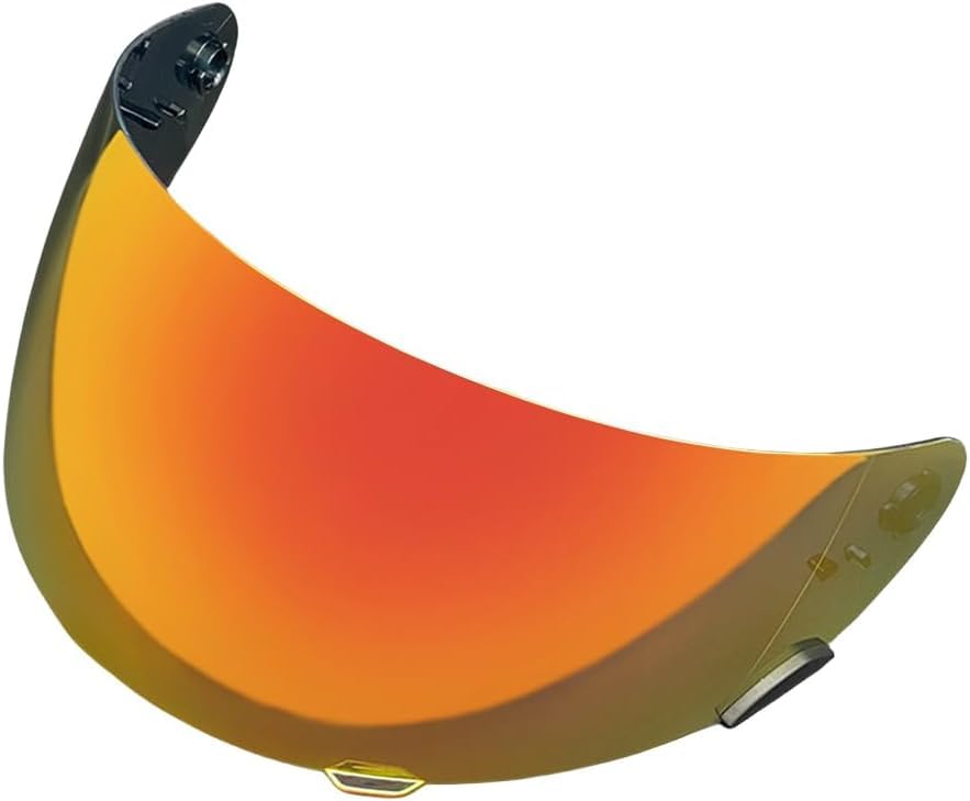 XYJTC Motocicleta Visera protectora RS-1 for casco de moto Bell Qualifier DLX, Vortex, Revolver, RS-1 y RS-2 con protección UV (plateada, for uso diurno)(Deep Red-for Day)