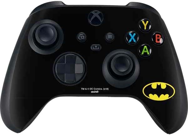 Skinit Decal Gaming Skin Compatible with Xbox Series X Controller - Officially Licensed DC Comics Batman Movie 1989 Logo Design