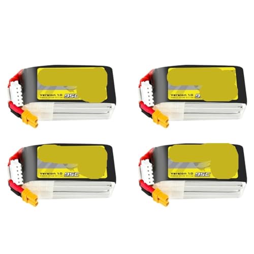Batterie Lipo 14.8V 95C 4S1P évitez les chutes de tension en plein vol avec prise XT30 750mAh