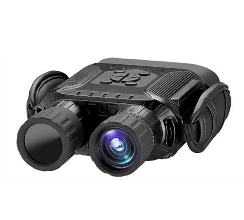 Binoculares Infrarrojos de Alta Gama, binoculares visión Nocturna Largo Alcance for Caza, Camping, telescopio Monocular Nocturno, no térmico, 6X para Camping y Seguridad