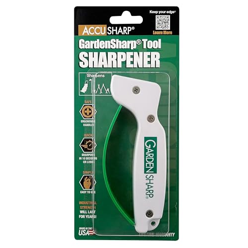 AccuSharp Garden Tool Sharpener, Diamond-Honed Tungsten Carbide Blades, Restores, Repairs, Sharpens & Hones Lawnmower Blades, Secateurs, Limb Loppers, Hoes, Shovels, and Scythes - Image 3