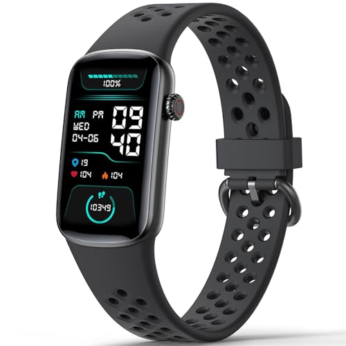 Mgaolo Fitness Tracker,Activity Tracker with Heart Rate Sleep Monitor,Waterproof Smart Watch for Men Women,Pedometer Step Calorie Counter for Fitbit Android and iPhone (Black)