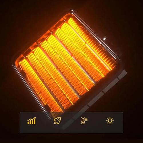 Wall Outlet Space Heater Adjustable Mini Space Heater for Indoor Office Home Black|Home & Garden | Home Improvement | Heating Cooling & Air | Space Heaters 3 41ve98AhzKL
