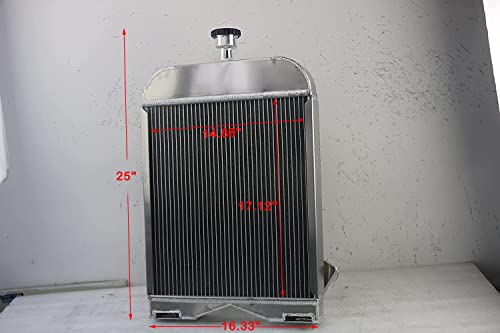 Ford 8N Radiators, 8N8005 Radiator For Ford 8N 9N 2N Tractors Models Radiador Oem# 8N 8005 86551430, 44Mm Ford+8N+3 Row Core Aluminum Radiators With Cap #TOP1