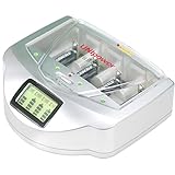Tsongching Alkaline Battery Charger|Universal Charger for Alkaline/NiMh/NiCd Size AA/AAA/C/D/9V Batteries Refresh Function(No Batteries Included)
