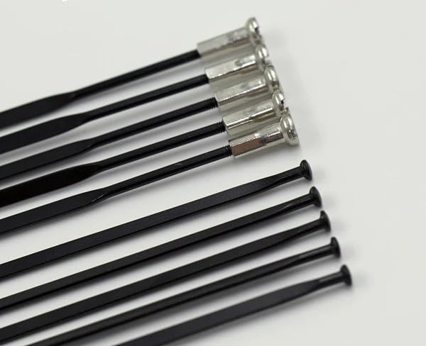 QSCTYG Rayons de Vélo Rayons de vélo avec écrous 5PCS Rayons Aero à tirage Droit for vélo de Route for Mavic AKSIUM Ksyrium Equipe CROSSRIDE Cosmic(282mm...