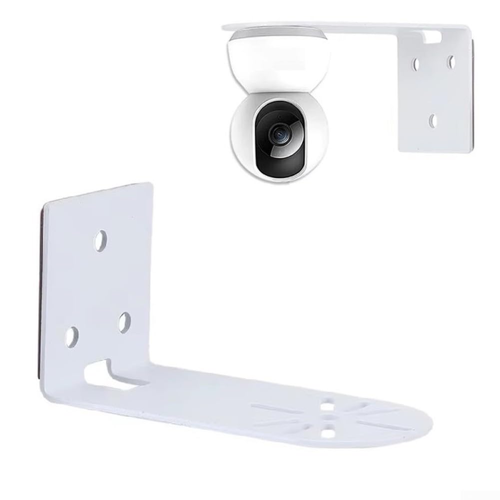 Soporte de montaje en forma de L fabricado con hierro para cámaras PTZ con diseño de base de pegamento para una instalación limpia en la pared