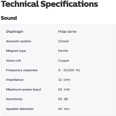 Philips Audio SHP2500/10 Hi-Fi Headphones, TV Headphones with Long Cable (Excellent Sound, Sound Isolation, In-Cord Volume Control, Extra Long 6-m Cable) Silver/Black