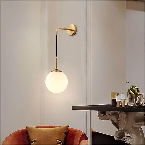 Image of Wall Lamp Chandelier Pendant Light, Home Decor for Bedroom, Living Room, Hallway, Cafe, Hotel, Restaurant (L White Wall LAMP with LED Bulb Pack of 1)