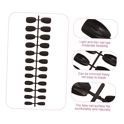 minkissy 4 Conjuntos De Unhas Postiças Naturais Dicas DIY Unhas Falsas Ferramentas De Arte De Unhas