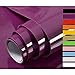 Hode Vinilos Adhesivo para Muebles Puertas Ventanas Papel Adhesivo para Muebles Pegatina de Vinilo Adhesivo Muebles Morado 40X300cm