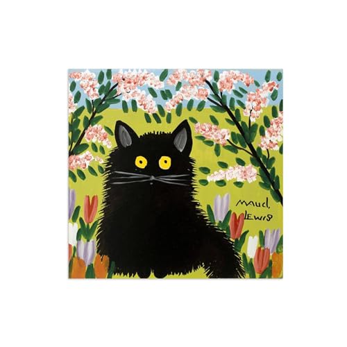 Tableau Murale sur Toile pour mur vide Peinture Chat Noir