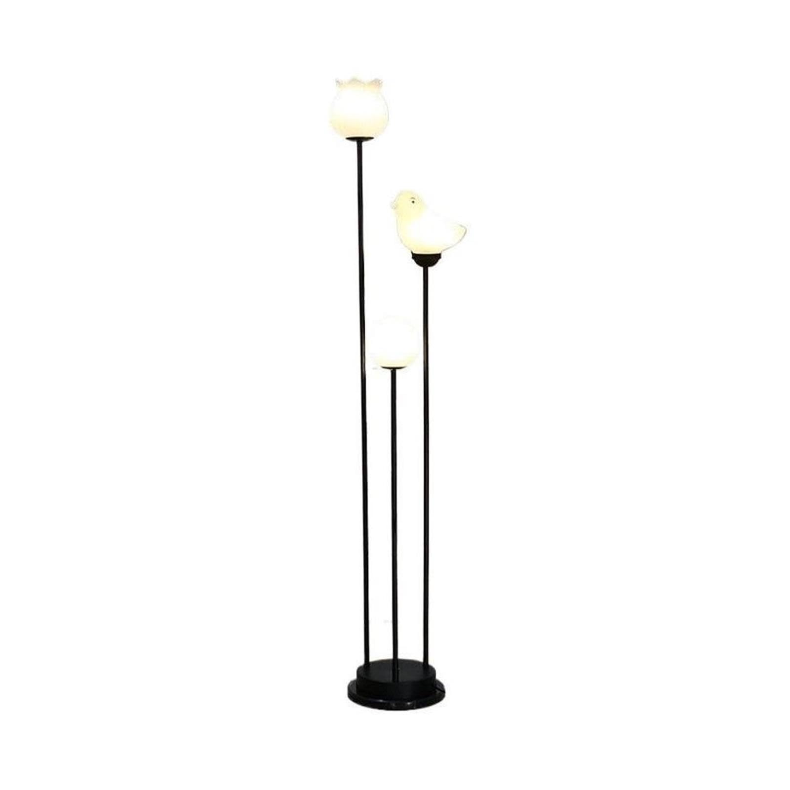 Soggiorno Lampada da Terra con Paralume in Vetro a LED Tricolore for Illuminazione Decorativa for Interni