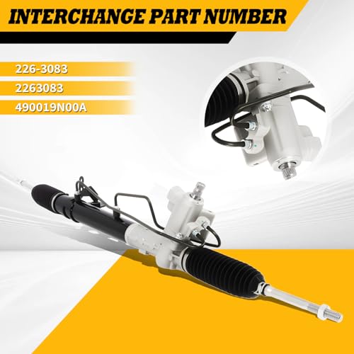 Jecoupoon 26-3083 Power Steering Rack and Pinion Assembly Compatible with Maxima 2009-2014 490019N00A by Jecoupoon - Image 2