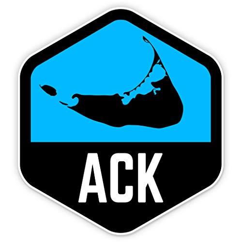 Squiddy Nantucket ACK - Vinyl Sticker Decal for Phone, Laptop, Water Bottle (2.5" high)