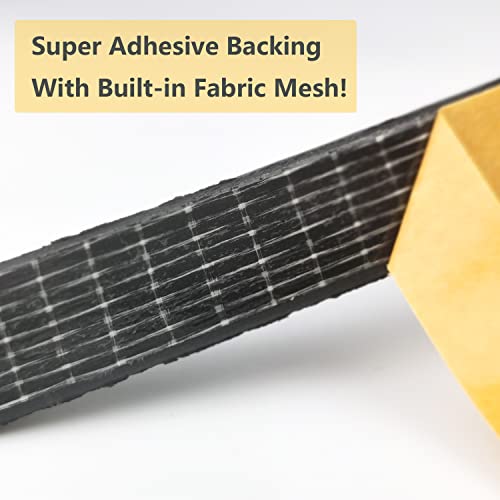 Vitam Amo Weather Stripping Seal Strip For Doors/Windows 18 Feet, Self-Adhesive Backing Seals Large Gap (From 5/16 Inch To 15/32 Inch), Easy Cut To Size #TOP3