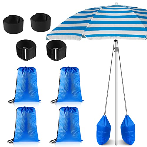 Summer Large Canopy Sand Bags Blue Portable Weights for Canopy Legs Beach Umbrella Sand Bag Heavy Duty Sandbag for Tent Outdoor Instant Canopies Holiday Supplies(2 Pieces)