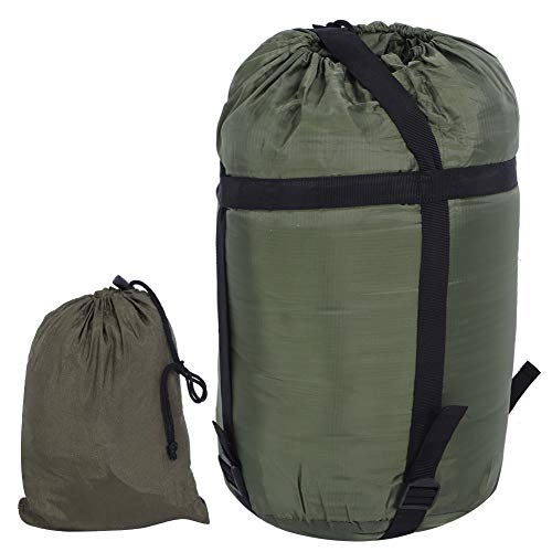 Amaca multifunzione portatile, smontabile e impermeabile per campeggio e picnic all'aperto. (Stile Primavera/Autunno Bicolore Verde (Include)
