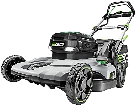 EGO Power+ LM2142SP 21-Inch 56-Volt Lithium-Ion Cordless Electric Dual-Port Walk Behind Self Propelled Lawn Mower with Two 5.0 Ah Batteries & Charger Included