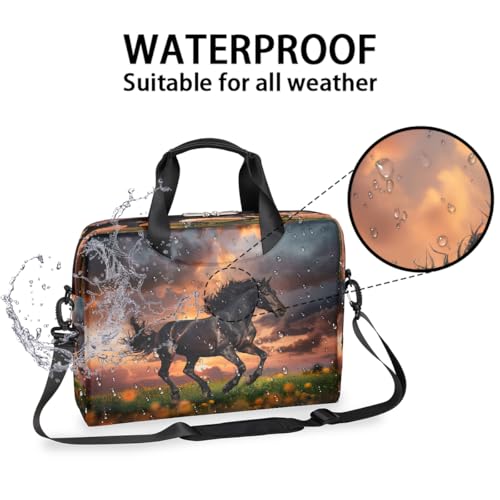 Bolso para laptop Black Horse Sunset 16 pulg. miniatura 2