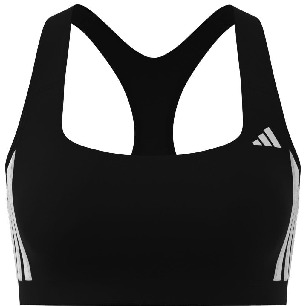 adidas Optime Essentials Workout 3-Stripes Medium Support Sujetador Deportivo Mujer (Pack de 1)