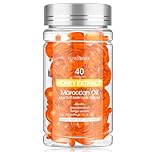 Pro Honey & Multivitamin Hair Serum Capsules, 1mL x 40 Count - Deep Nourishing Treatment for Ultra Soft & Glossy Hair - With Vitamin E, Biotin & Argan Oil - Sulfate & Paraben Free